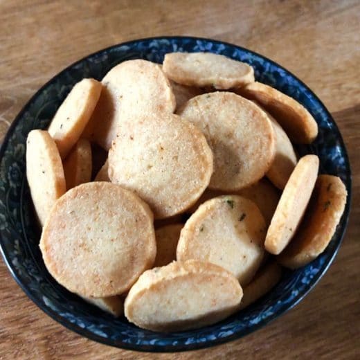 Sablés au comté et parmesan