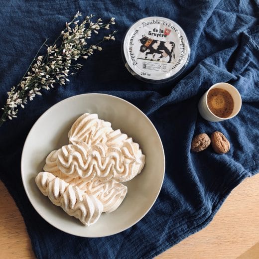 Meringues pour les nuls - double crème de La Gruyère