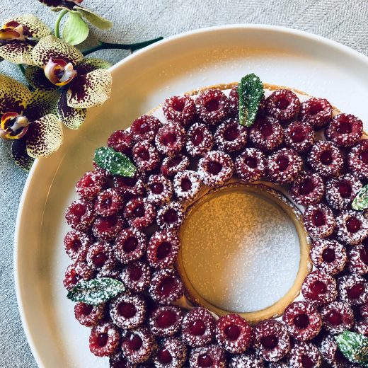 Tarte aux framboises de Cyril Lignac